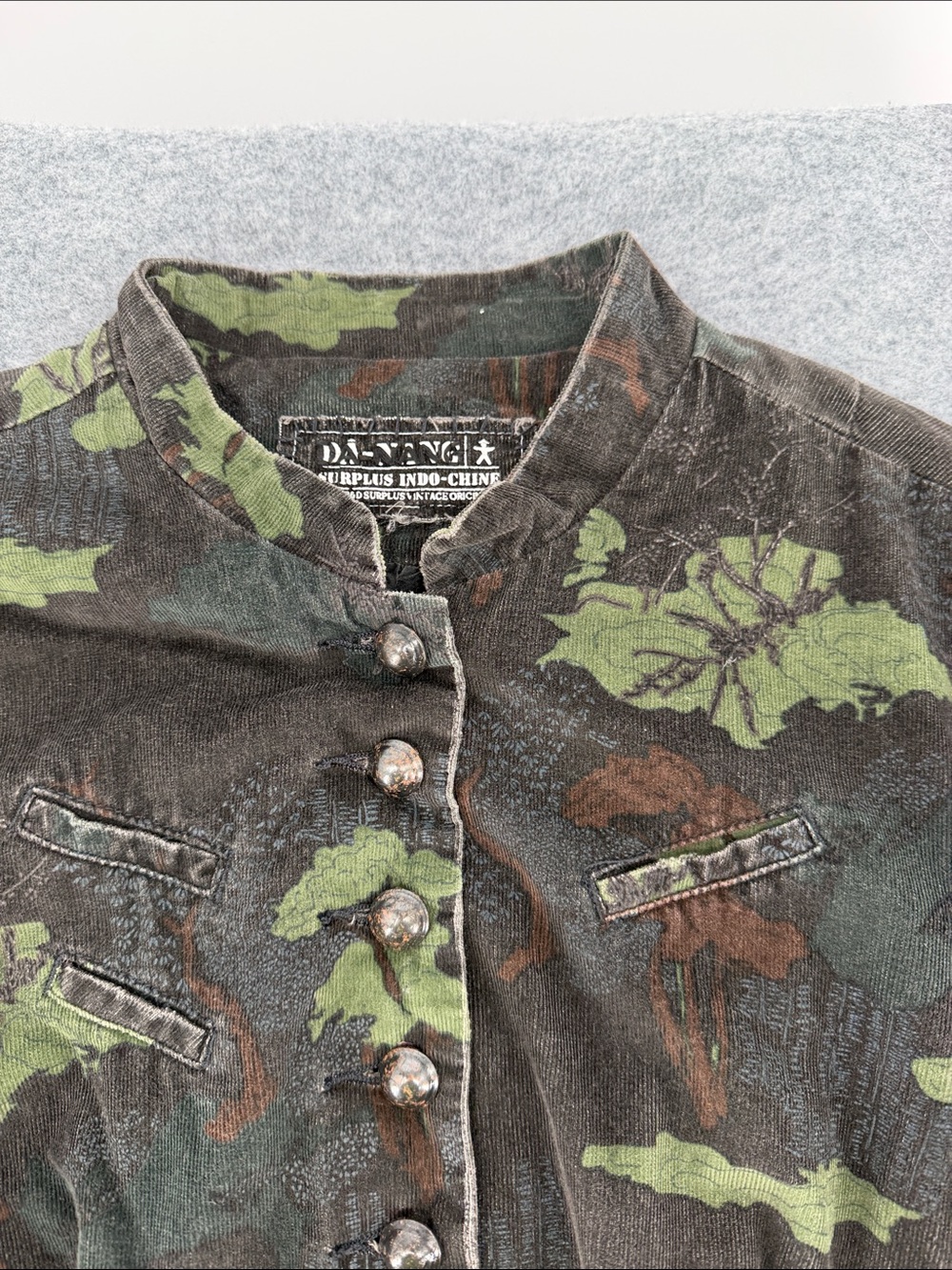 Da-Nang Surplus Indo-Chine Camouflage Military Y2K Camo Utility Jacket